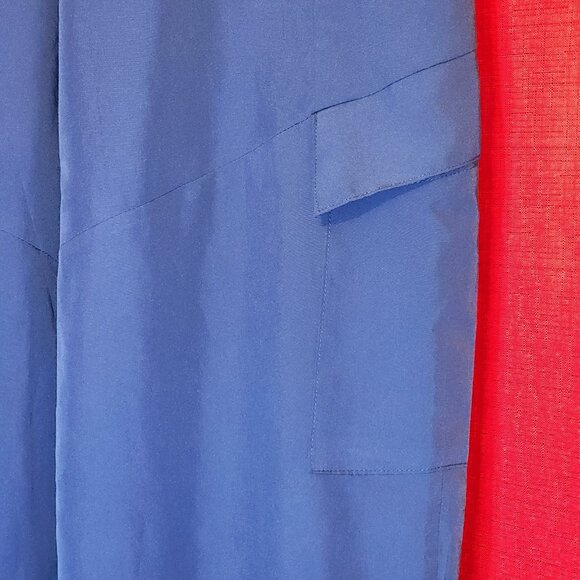 Men's Jogger Pants Pockets Side Zips Blue Size Medium - Picture 6 of 15